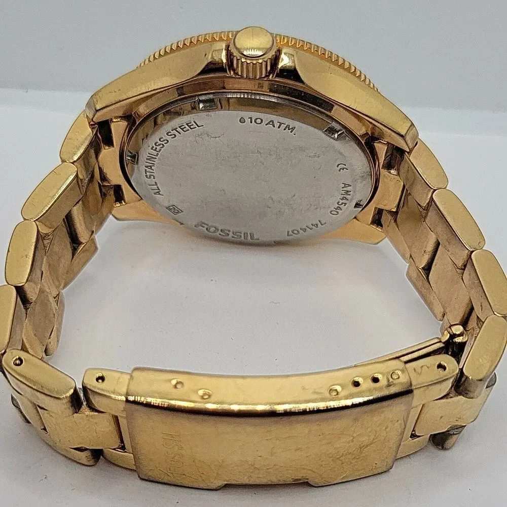 Fossil Cecile AM4540 Womens Stainless Steel Analog Dial Quartz Wrist Watch BC982